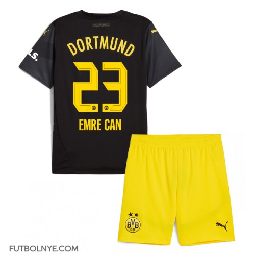 Camiseta Borussia Dortmund Emre Can #23 Visitante Equipación para niños 2024-25 manga corta (+ pantalones cortos)